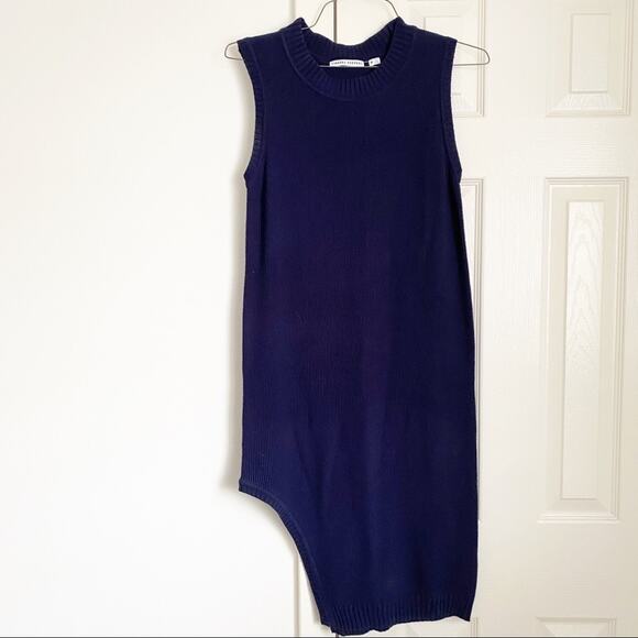 Finders Keepers knit navy blue sleeveless dress M - Picture 1 of 6